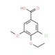 3-chloro-4-ethoxy-5-methoxybenzoic acid - chemical structure image