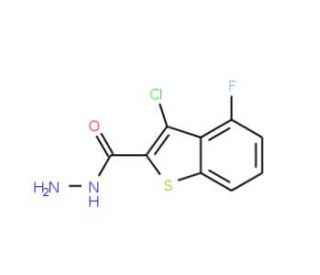 3-Chloro-4-fluoro-1-benzothiophene-2-carbohydrazide - chemical structure image