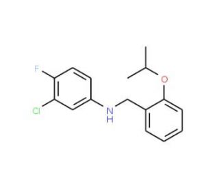 3-Chloro-4-fluoro-N-(2-isopropoxybenzyl)aniline - chemical structure image