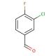 3-Chloro-4-fluorobenzaldehyde (CAS 34328-61-5) - chemical structure image