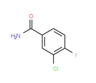 3-Chloro-4-fluorobenzamide (CAS 701-43-9) - chemical structure image