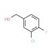 3-Chloro-4-fluorobenzyl alcohol (CAS 161446-90-8) - chemical structure image