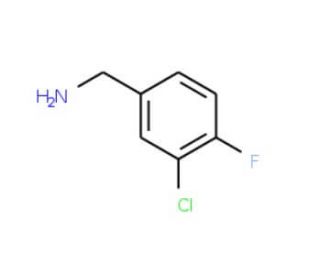 3-Chloro-4-fluorobenzylamine (CAS 72235-56-4) - chemical structure image