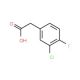 3-Chloro-4-fluorophenylacetic acid (CAS 705-79-3) - chemical structure image