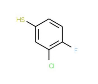 3-Chloro-4-fluorothiophenol (CAS 60811-23-6) - chemical structure image