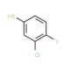 3-Chloro-4-fluorothiophenol (CAS 60811-23-6) - chemical structure image