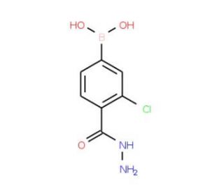 3-Chloro-4-hydrazinecarbonylphenylboronic acid (CAS 850589-37-6) - chemical structure image