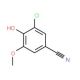 3-chloro-4-hydroxy-5-methoxybenzonitrile (CAS 5485-88-1) - chemical structure image