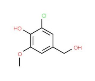 3-Chloro-4-hydroxy-5-methoxybenzyl alcohol (CAS 20624-92-4) - chemical structure image