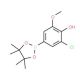 3-Chloro-4-hydroxy-5-methoxyphenylboronic acid, pinacol ester (CAS 1003298-84-7) - chemical structure image