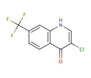 3-Chloro-4-hydroxy-7-trifluoromethylquinoline (CAS 65673-93-0) - chemical structure image