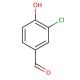 3-Chloro-4-hydroxybenzaldehyde (CAS 2420-16-8) - chemical structure image