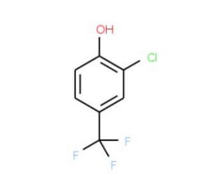 3-Chloro-4-hydroxybenzotrifluoride (CAS 35852-58-5) - chemical structure image
