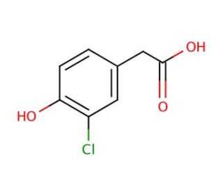 3-Chloro-4-hydroxyphenylacetic acid (CAS 33697-81-3) - chemical structure image