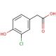 3-Chloro-4-hydroxyphenylacetic acid の分子構造、CAS番号: 33697-81-3 3-Chloro-4-hydroxyphenylacetic acid (CAS 33697-81-3) - chemical structure image