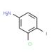 3-Chloro-4-iodoaniline (CAS 135050-44-1) - chemical structure image