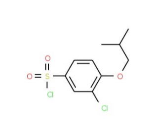 3-chloro-4-isobutoxybenzenesulfonyl chloride (CAS 1016496-31-3) - chemical structure image
