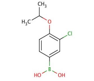 3-Chloro-4-isopropoxyphenylboronic acid (CAS 480438-56-0) - chemical structure image
