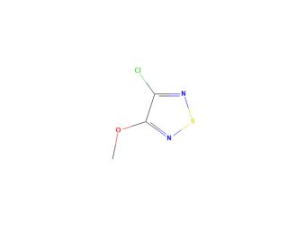 3-Chloro-4-methoxy-1,2,5-thiadiazole (CAS 5728-16-5) - chemical structure image