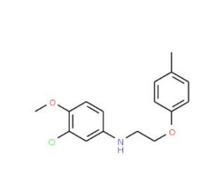 3-Chloro-4-methoxy-N-[2-(4-methylphenoxy)ethyl]-aniline - chemical structure image