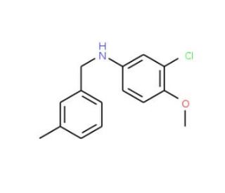 3-Chloro-4-methoxy-N-(3-methylbenzyl)aniline - chemical structure image