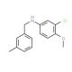 3-Chloro-4-methoxy-N-(3-methylbenzyl)aniline - chemical structure image