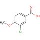 3-Chloro-4-methoxybenzoic acid (CAS 37908-96-6) - chemical structure image