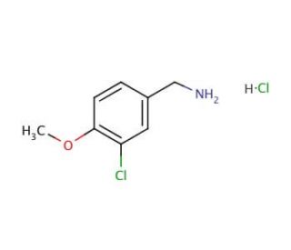 3-Chloro-4-methoxybenzylamine hydrochloride (CAS 41965-95-1) - chemical structure image