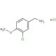 3-Chloro-4-methoxybenzylamine hydrochloride (CAS 41965-95-1) - chemical structure image