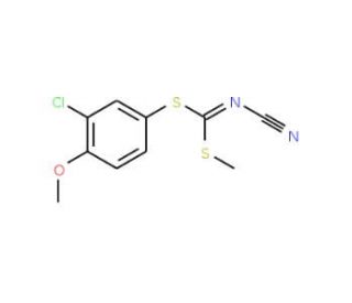 (3-Chloro-4-methoxyphenyl)methyl-cyanocarbonimidodithioate - chemical structure image