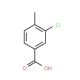 3-Chloro-4-methylbenzoic acid (CAS 5162-82-3) - chemical structure image