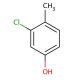 3-Chloro-4-methylphenol (CAS 615-62-3) - chemical structure image