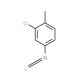 3-Chloro-4-methylphenyl isothiocyanate (CAS 19241-37-3) - chemical structure image