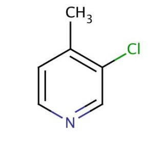 3-Chloro-4-methylpyridine (CAS 72093-04-0) - chemical structure image