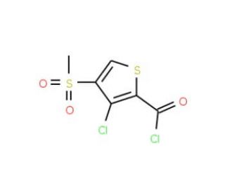 3-Chloro-4-(methylsulfonyl)thiophene-2-carbonyl chloride (CAS 175201-87-3) - chemical structure image