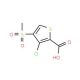 3-Chloro-4-(methylsulfonyl)thiophene-2-carboxylic acid (CAS 175201-86-2) - chemical structure image