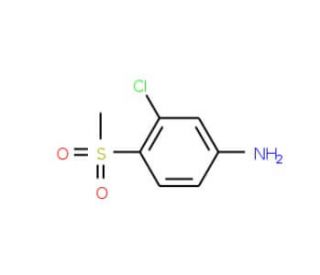 3-Chloro-4-methylsulfonylaniline (CAS 23153-12-0) - chemical structure image