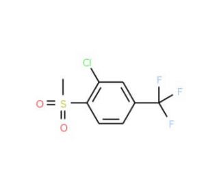 3-Chloro-4-methylsulfonylbenzotrifluoride - chemical structure image