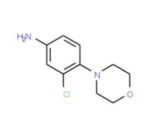 3-Chloro-4-morpholin-4-yl-phenylamine (CAS 55048-24-3) - chemical structure image