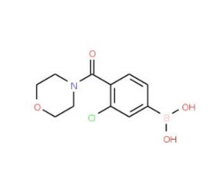 3-Chloro-4-(morpholine-4-carbonyl)phenylboronic acid (CAS 850589-49-0) - chemical structure image