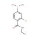 3-Chloro-4-(N-ethylcarbamoyl)phenylboronic acid (CAS 850589-40-1) - chemical structure image