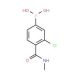 3-Chloro-4-(N-methylcarbamoyl)phenylboronic acid (CAS 850589-39-8) - chemical structure image