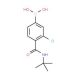 3-Chloro-4-(N-tert-butylcarbamoyl)phenylboronic acid (CAS 850589-46-7) - chemical structure image