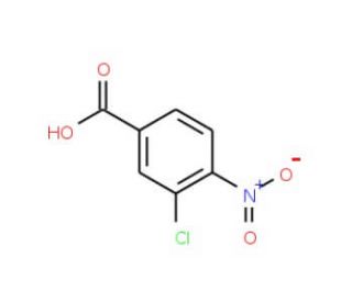 3-Chloro-4-nitrobenzoic acid (CAS 39608-47-4) - chemical structure image