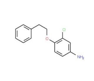 3-Chloro-4-(phenethyloxy)aniline - chemical structure image