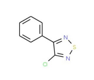 3-Chloro-4-phenyl-1,2,5-thiadiazole (CAS 5728-14-3) - chemical structure image