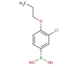3-Chloro-4-propoxyphenylboronic acid (CAS 480438-57-1) - chemical structure image