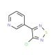3-Chloro-4-(pyridin-3-yl)-1,2,5-thiadiazole (CAS 131986-28-2) - chemical structure image