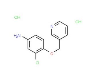3-chloro-4-(pyridin-3-ylmethoxy)aniline dihydrochloride - chemical structure image