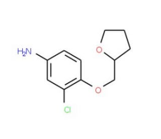 3-Chloro-4-(tetrahydro-2-furanylmethoxy)aniline - chemical structure image